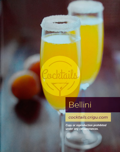 Bellini Cocktail - Effervescent drink