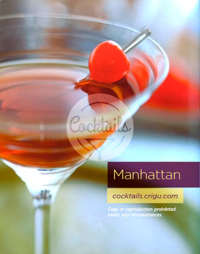 Manhattan cocktail with Whiskey