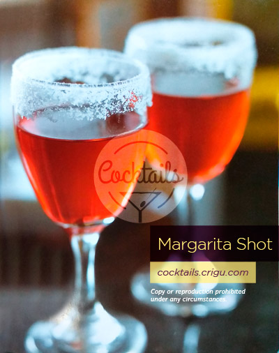 Margarita shot cocktail - tequila