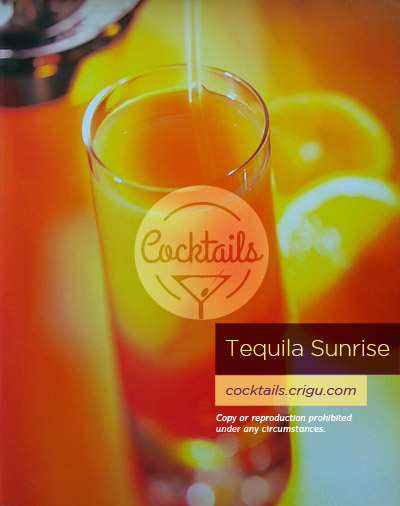 Tequila Sunrise Cocktail