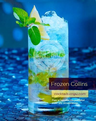 Frozen Collins Cocktail - alcohol-free cocktail