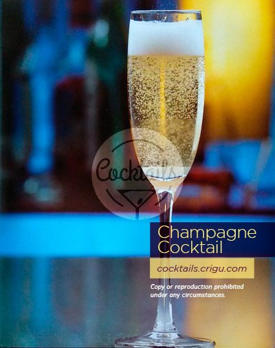 Champangne Cocktail - effervescent