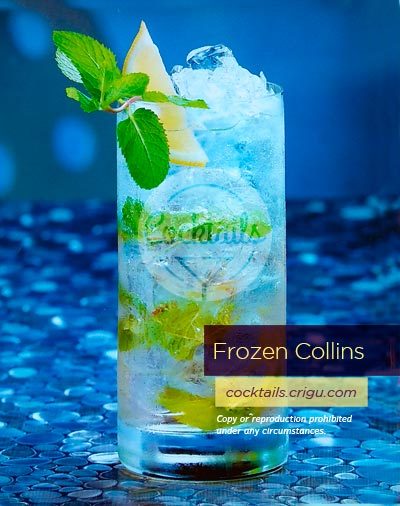 Frozen Collins Cocktail - alcohol-free cocktail